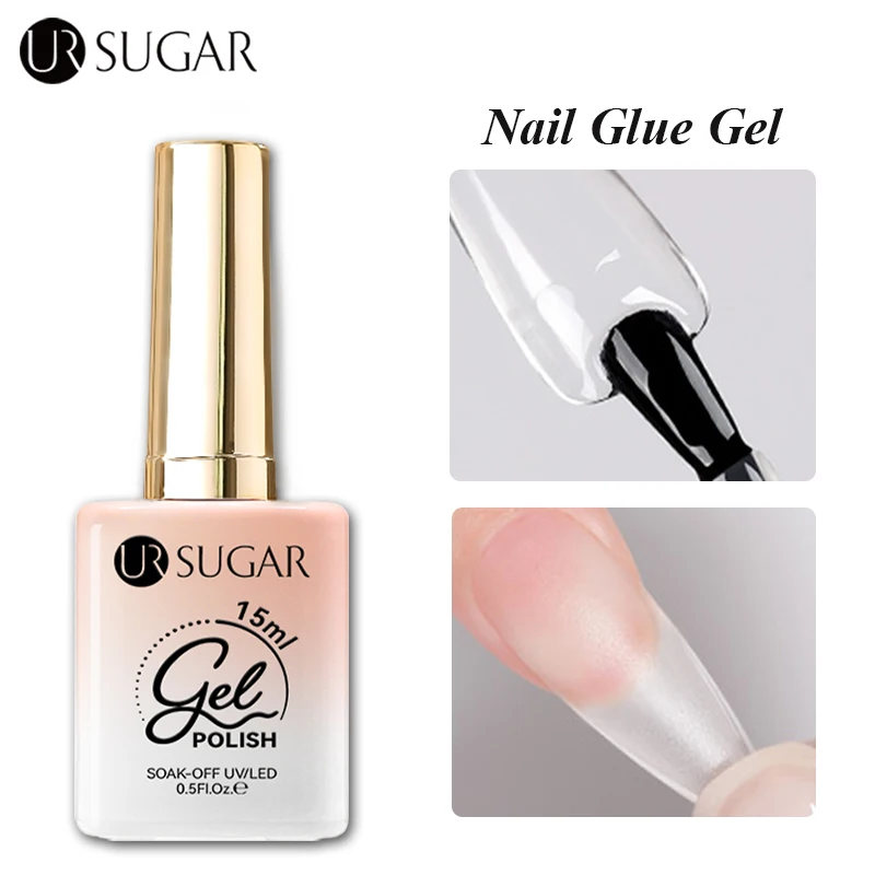 UR SUGAR Super Strong Nail Glue For False Nail Tips Gel Strengthener Gel BaseTop Coat Function Fake Nails Art Decoration Lasting