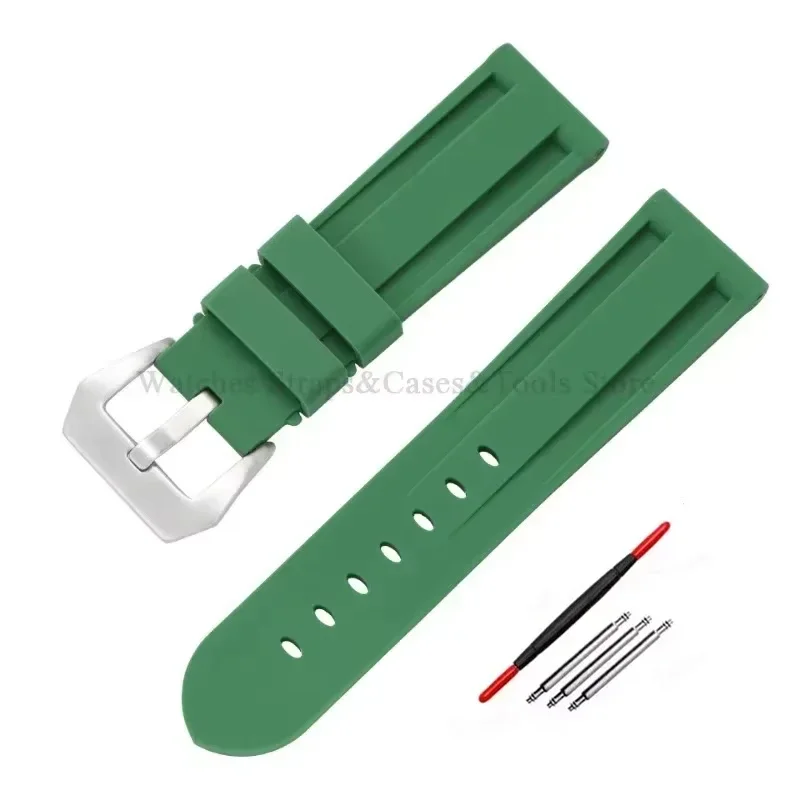 Versatile Sport Silicone Rubber Watch Band - Multiple Size Options