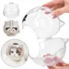Transparent Breathable Cat Muzzle Anti-Licking Anti-Bite Cat Muzzle Protective Space Hood Anti Scratch Cat Grooming Accessories 4