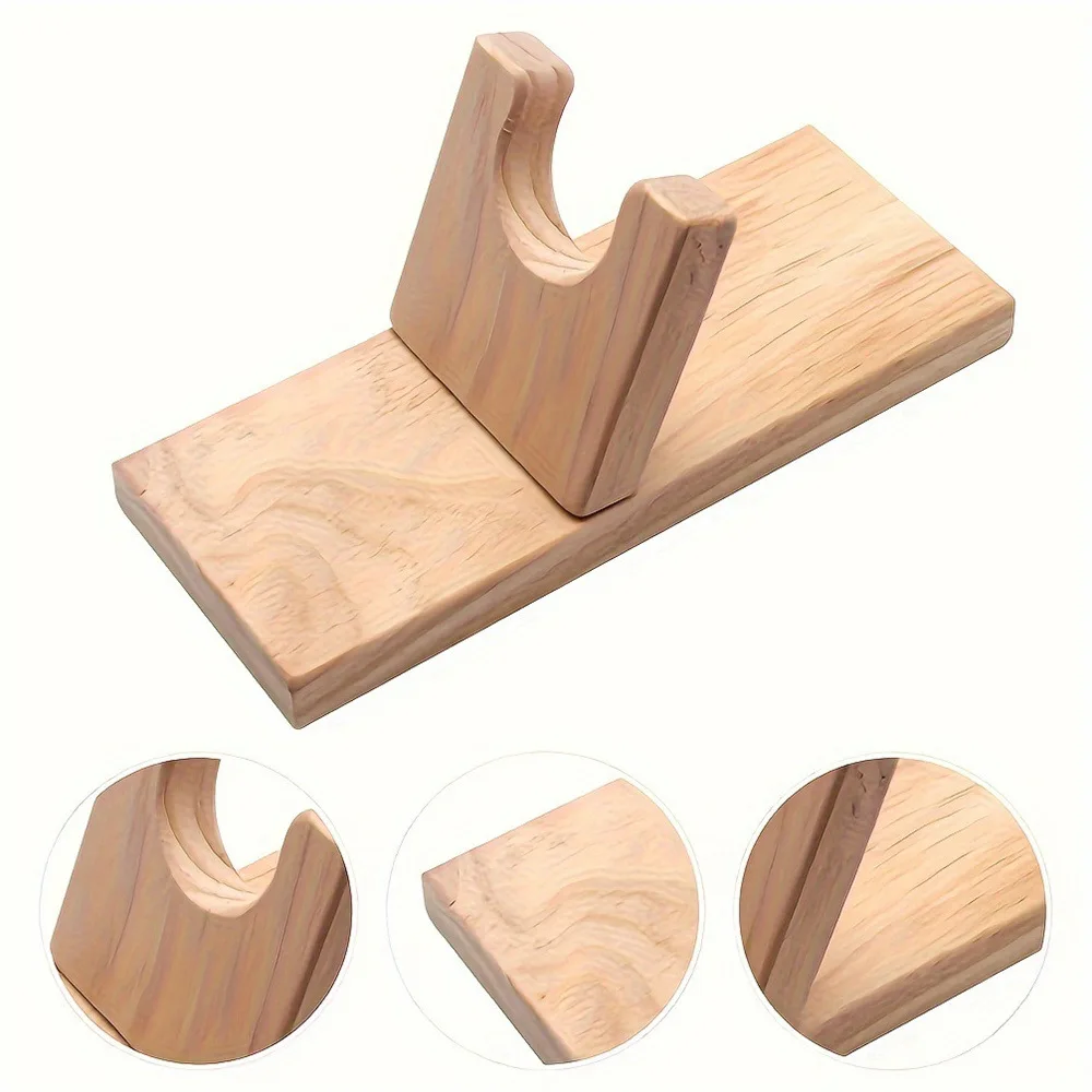 Hot Melt Glue Gun Solid Wood Bracket Accessories Material Creative Diy Tool Bracket Wooden Shelf Fixed Glue Gun Head Base 5