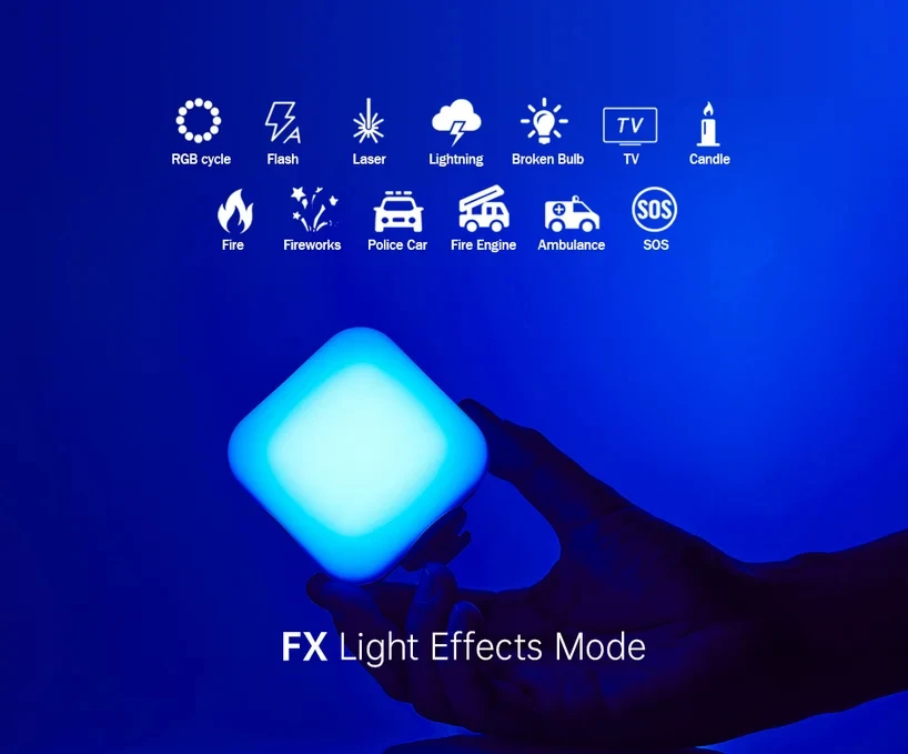 Godox LED6R RGB LED 비디오 조명, 내장 배터리, 카메라 스마트폰 촬영용 3200-6500K 조명, PK Ulanzi VL49