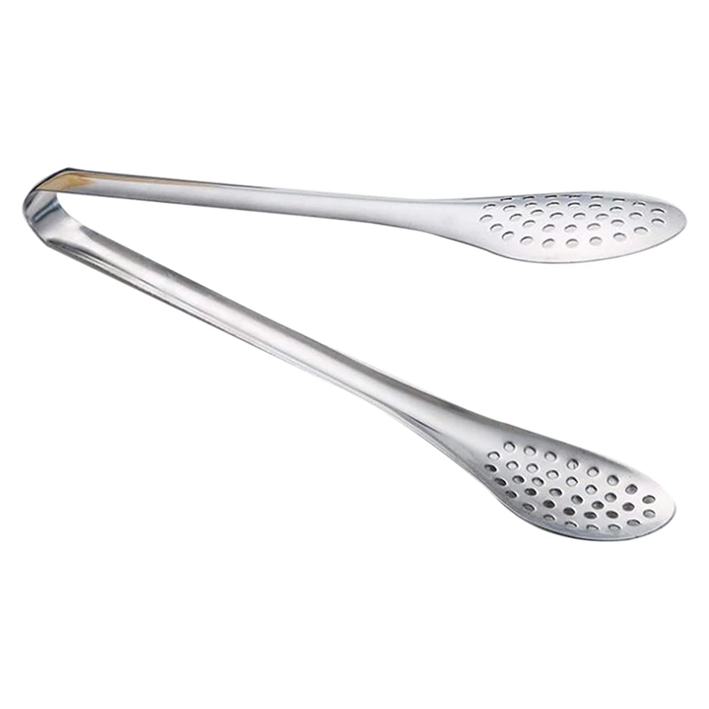 

Kitchen Tongs Stainless Steel Barbecue Clip Bread Meal Steak Salad Baking Buffet Heat Resistant Cooking Tongs