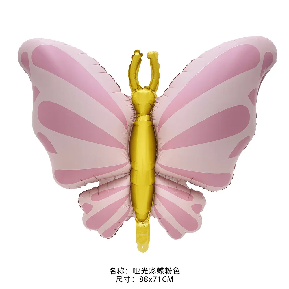 1/3/5 Stück Matte Schmetterling- und Herzförmige Ballons aus Aluminiumfolie für Babyparty, Geburtstag, Hochzeit, Dekoration und Geschenke – Detail 7