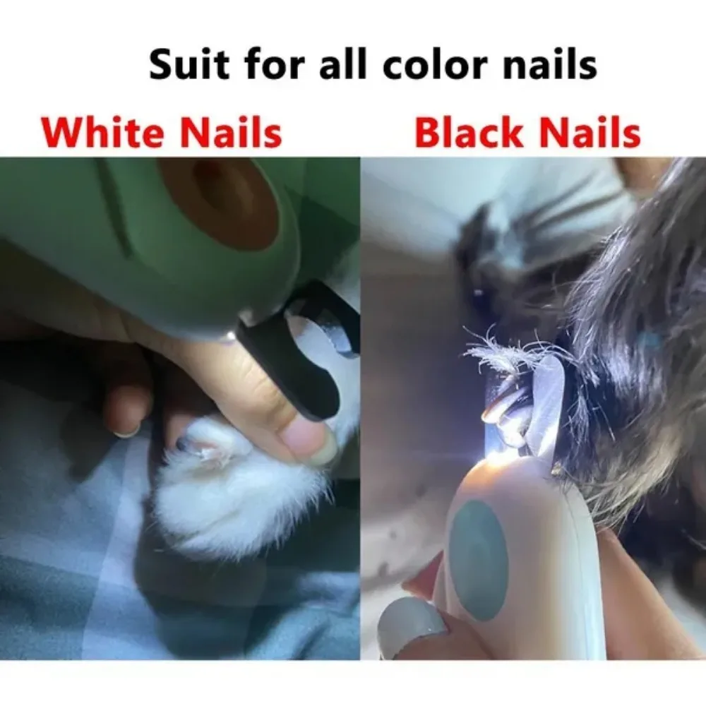 Pet Nail Clipper Dog Cat Pet Animals Nail Clippers Cutter Grooming LED Light Claw Toe Scissors Supplies Accessories