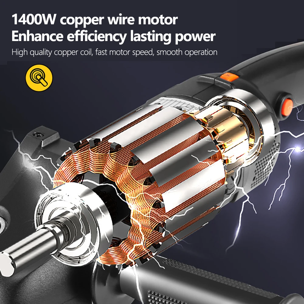 1400W High Power Car Polisher 8 Gears Auto Beauty Electric Polishing Waxing Machine Portable Car Detailing Scratch Repair Tools Car Polisher Power Tools Accessories