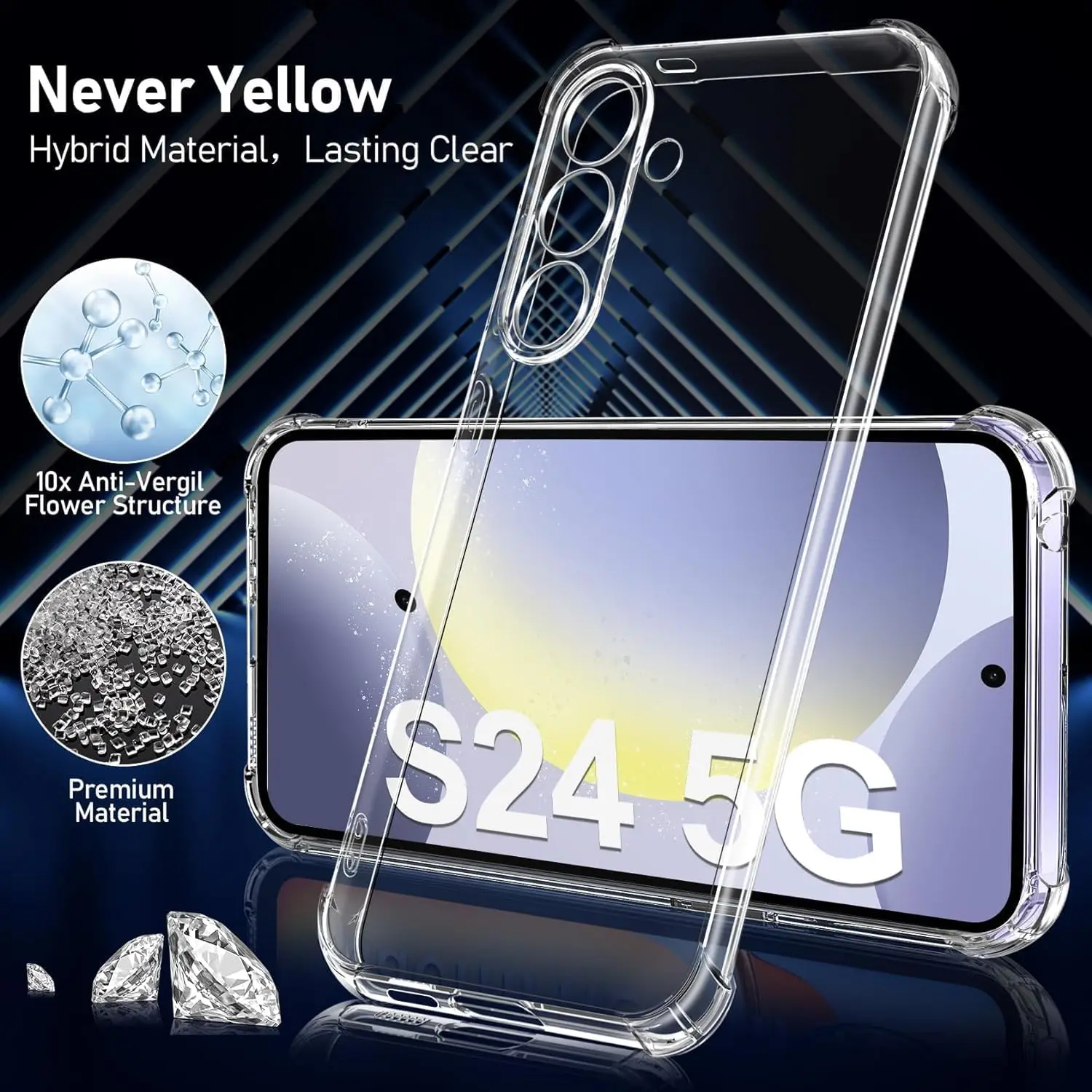 Shockproof Silicone Clear Phone Cover