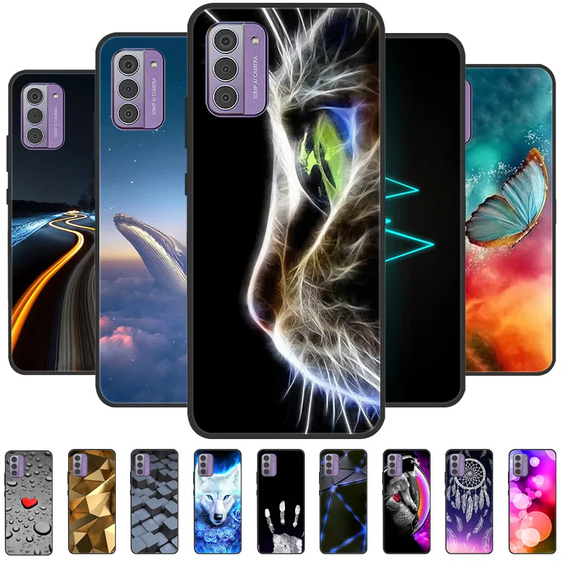 

For Nokia G42 Case 6.56" Popular Image Black Silicone Soft Back Cover Case For Nokia G42 Phone Case Cover G 42 Funda Coque Shell