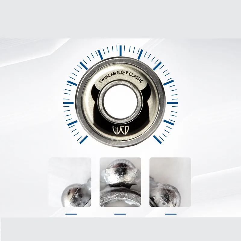 100% Original Powerslide ILQ-9 Bearings ABEC 9 Bearing 6-beads Slalom 608 608zz Chrome Steel Ring Lubricated TWINCAN 16 Pieces