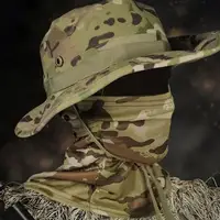 Women Men Hiking Fishing Boonie Hat Outdoor Sport Sun UV Protection Neck Face Camouflage Adjustable Bucket Caps and Mask 1