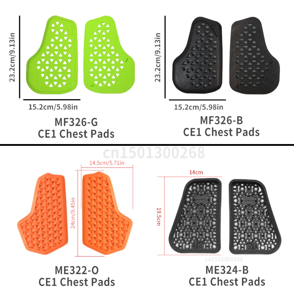 WOSAWE CE 레벨 1 오토바이 가슴 보호대 오토바이 재킷 삽입형 가슴 패드 바디 아머 자전거 MTB MX 오토바이 장비