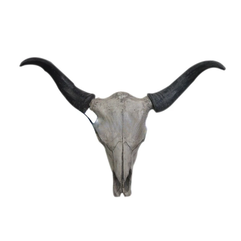 

white faux taxidermy animal head home decor