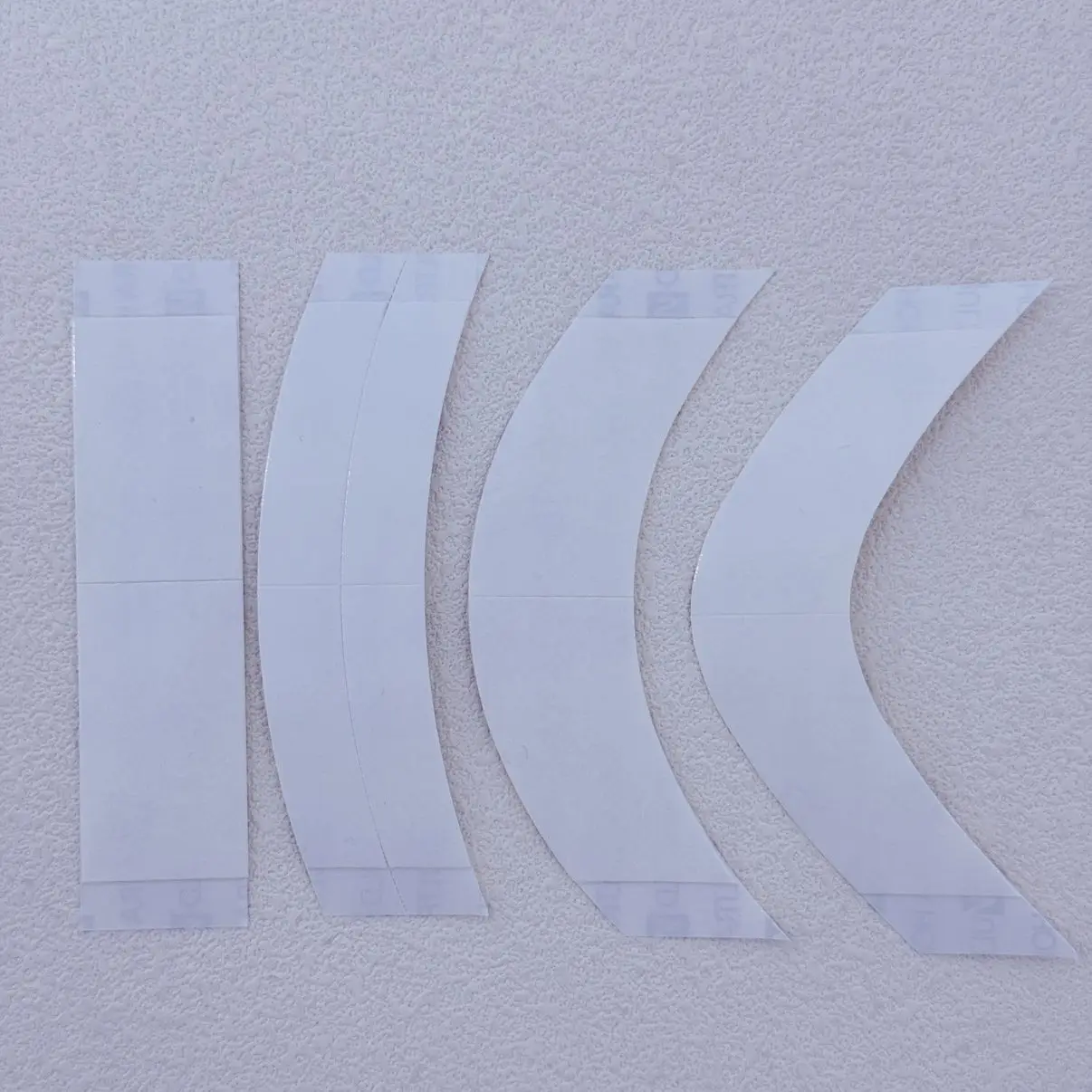 36개입 4가지 모양 7.6cm*2.2cm 화이트 울트라 홀드 테이프 레이스 프론트 테이프 아크 양면 테이프 가발 접착용