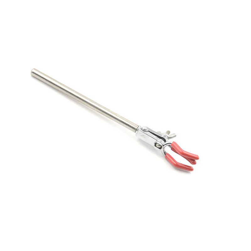 1pcs Single Extension Lab Holder Tube Adjustment Range 0-30mm Laboratory Three Prong Flask Clip Clamp Supplies