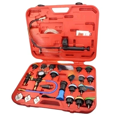 

28 Pieces Water Tank Leak Detector Vacuum Coolant Water Replacement Tool Cooling System Pressure Gauge Water Tank