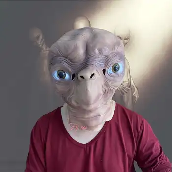 할로윈 마스크 풀 페이스 현실적인 라텍스 마스카라, 무서운 악마, 변장 강화 축제 코스프레, 공포 외계인 의상, 남성용