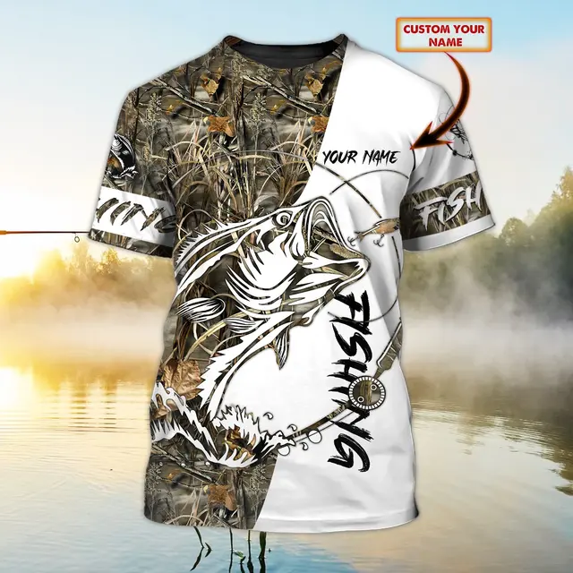 Carp / Walleye Fishing Personalized Name 3d All Over Printed Mens T Shirt  Cool Summer Unisex Casual Short Sleeve T-shirt Tx262 - T-shirts - AliExpress