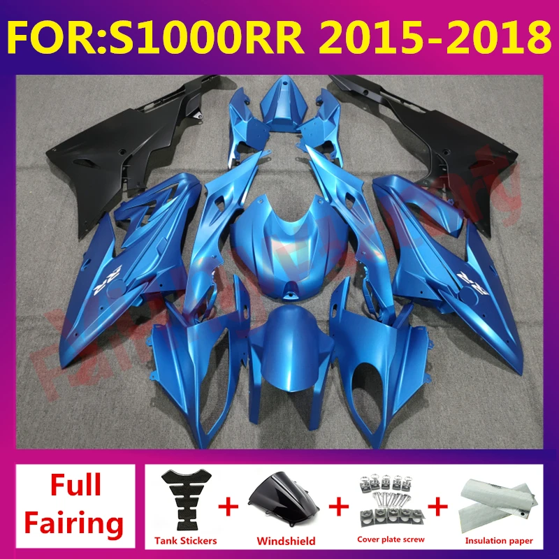 

Новинка обтекатели для мотоцикла ABS Подходит для S1000RR 15 16 17 18 S1000RR 2015 2016 2017 2018 полный обтекатель корпуса zxmt комплект синий черный