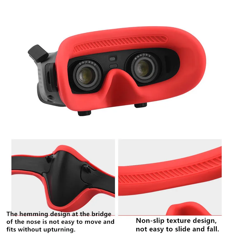 Flight Glasses Silicone Protective Cover Sweat -proof Non-slip Eye Mask Pad For DJI Avata Goggles 2 Drone Accessories