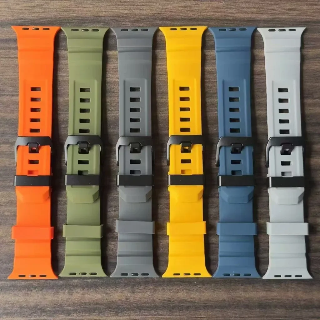 NEUES Silikonarmband Sportarmband für iWatch Ultra3 Apple Watch 11/10/9/8/7/6/SE3 46mm 49 45mm für Uhr 41 44 40 38 42mm – Detail 10