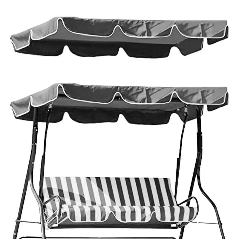 

Swings Garden Courtyard Outdoor Swing Chair Hammock Canopy Summer Waterproof Roof Canopy Replacement Swing Chair Awning