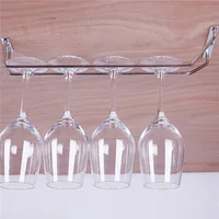 New Red Wine Glass Goblets Hanger Rack Upside Down Stemware Home Bar Pub Holder Stainless Steel Shelf Organizer 2