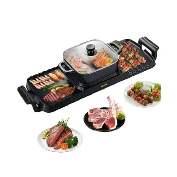 SucceBuy 2in1 Electric BBQ Pan Grill Hot Pot Multifunction Home Portable Smokeless Nonstick Detachable Hot Pot Barbecue Plate 1 SucceBuy 2in1 Electric BBQ Pan Grill Hot Pot Multifunction Home Portable Smokeless Nonstick Detachable Hot Pot Barbecue Plate 1
