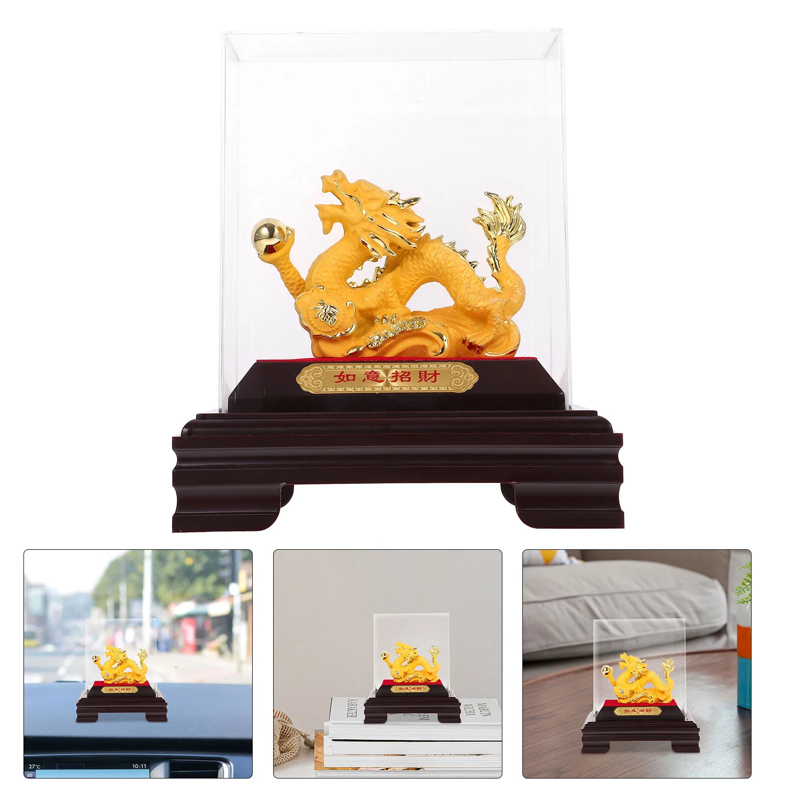 

Zodiac Dragon Statue Ornament Chinese Dragon Collectible Figurine Chinese New Year Gift