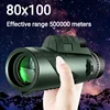80x100 HD ZOOM Powerful Monocular Telescope Portable Binoculars Long Range Telescope Hunting Camping With Tripod Phone Clip 1