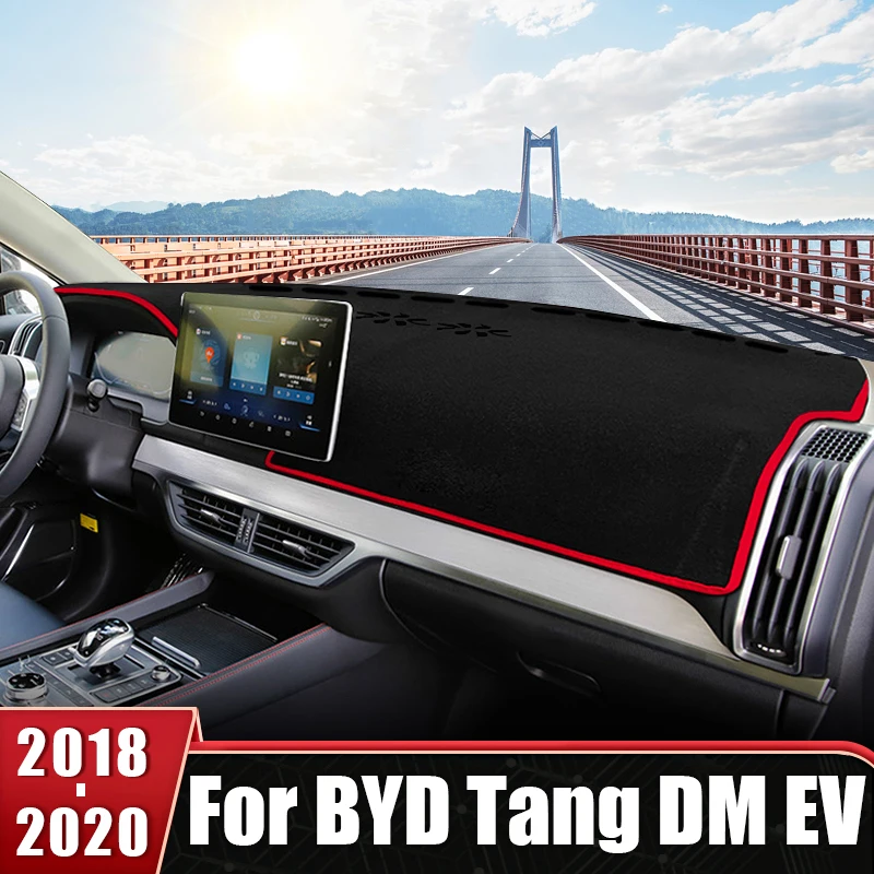 

For BYD Tang DM EV 2018 2019 2020 Car Dashboard Cover Avoid Light Mat Sun Shade Carpet Non-Slip Instrument Carpet Accessories