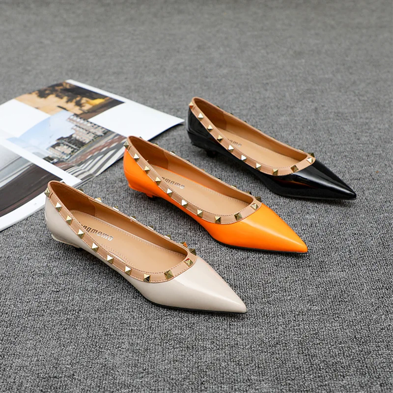Women Pumps Black Slip-On Pointed Toe for Office Dress
