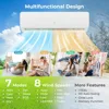 18k BTU Dual 2 Zone Mini Split Air Conditioner, 20 SEER2 9000 BTU Wifi Enabled Ductless Inverter Air Conditioner & Heater Pump 4