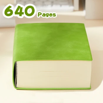 Quaderno super spesso (640 pagine) A6 Creativity Cancelleria Quaderni vuoti Copertina in PU Forniture per ufficio scolastico (schizzi e graffiti) 1