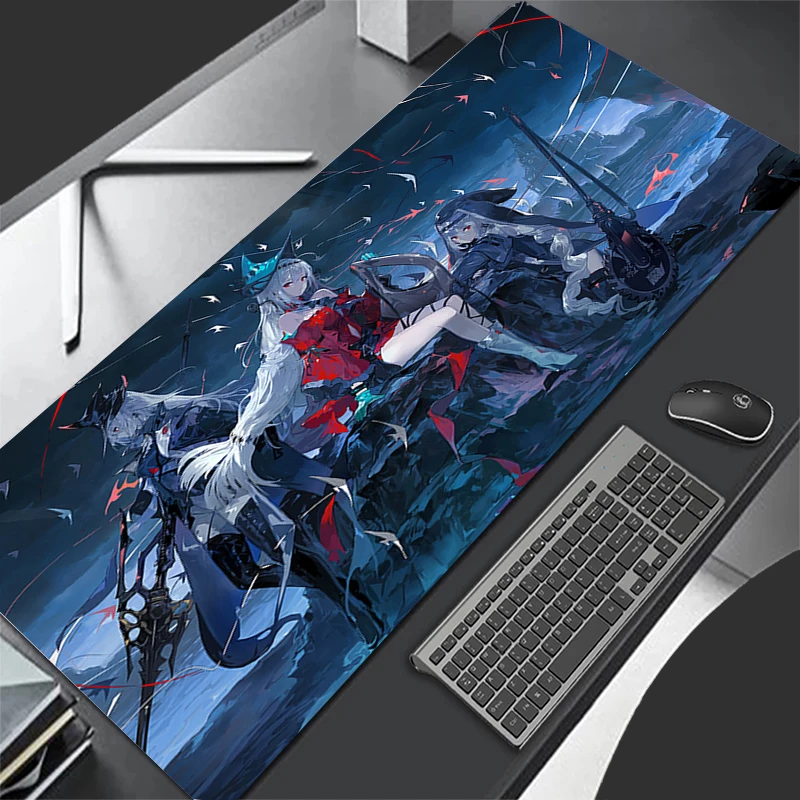 

Anime Arknights Kawaii Large Mousepad Custom Keyboard Gaming Anti Slip Mouse Pad Laptop Office Soft Table Mat PC Cartoon Carpet