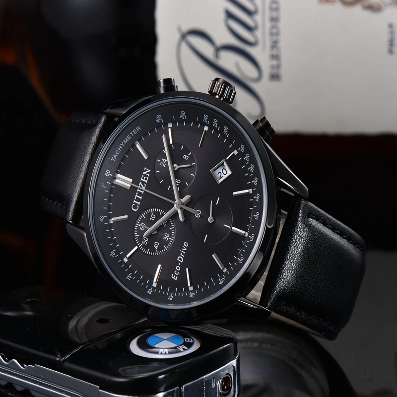 Citizen Men's Watch Luxury Trend Quartz Clock Luminous Calendar