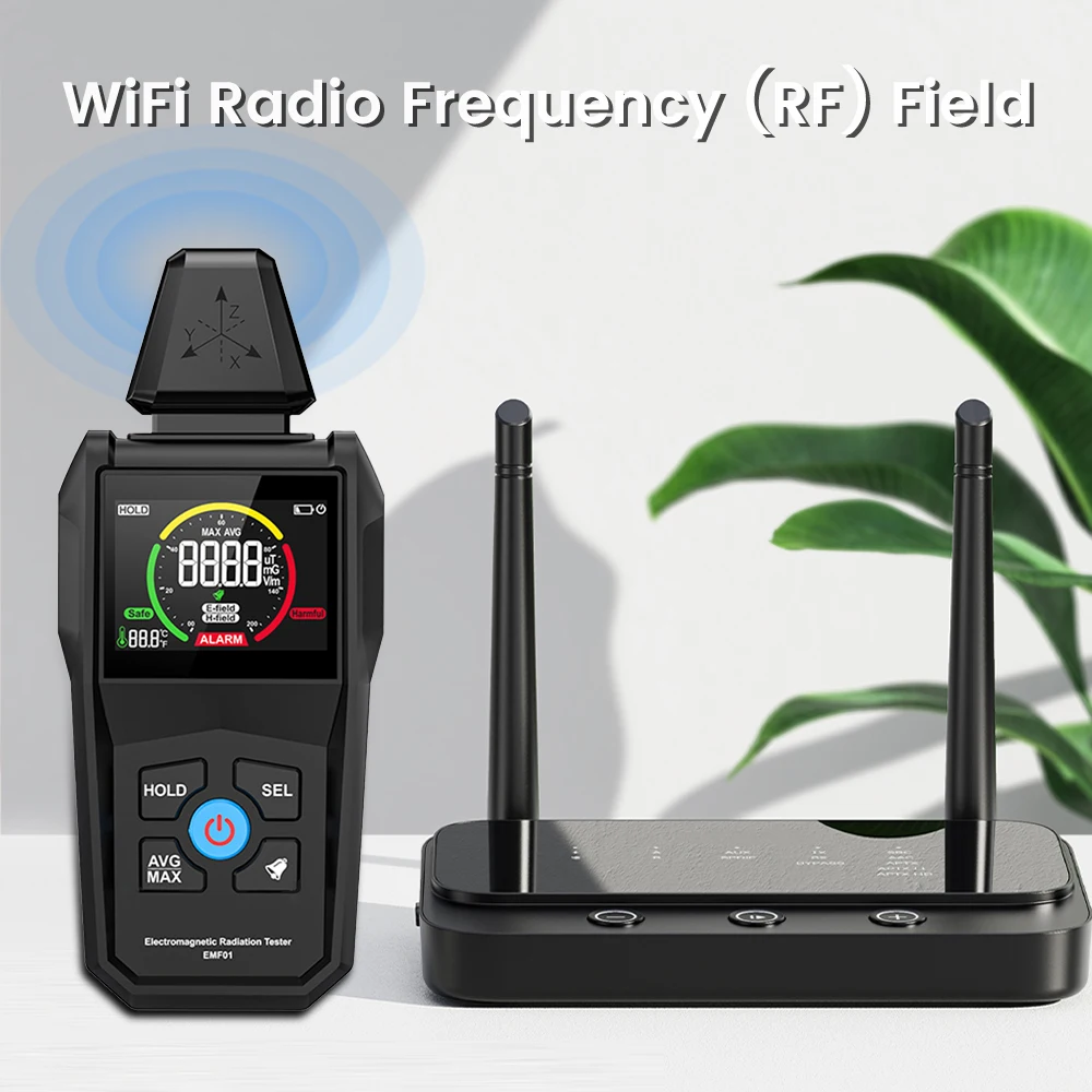 EMF Meter Digital Color Screen Household Electromagnetic Field EMF01 Detector Wave Radiation Electromagnetic Field Radiation 2