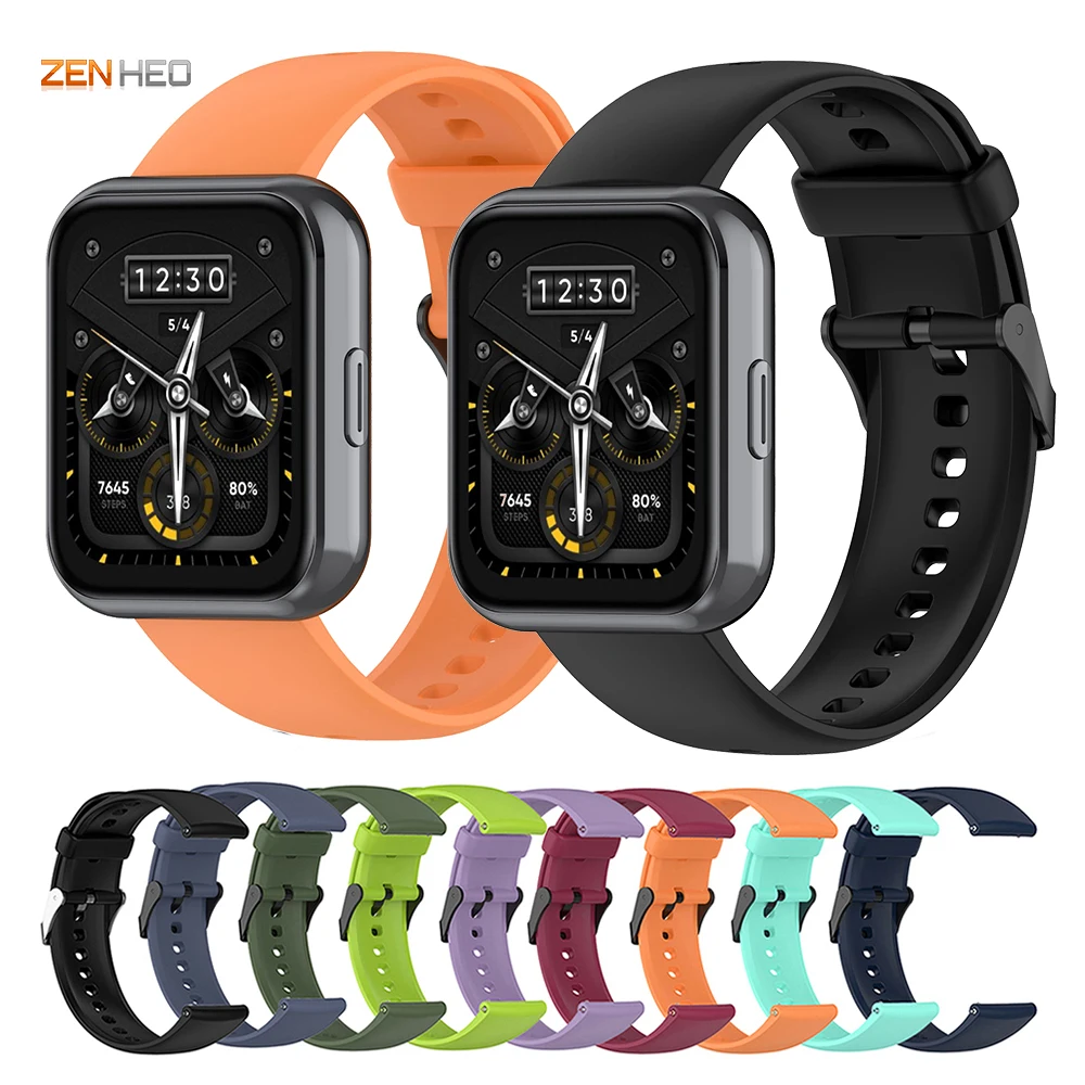 

22mm Silicone Strap For Realme Watch 3 2/2 Pro Replacement Watch Band for Huawei Watch 3 Pro New