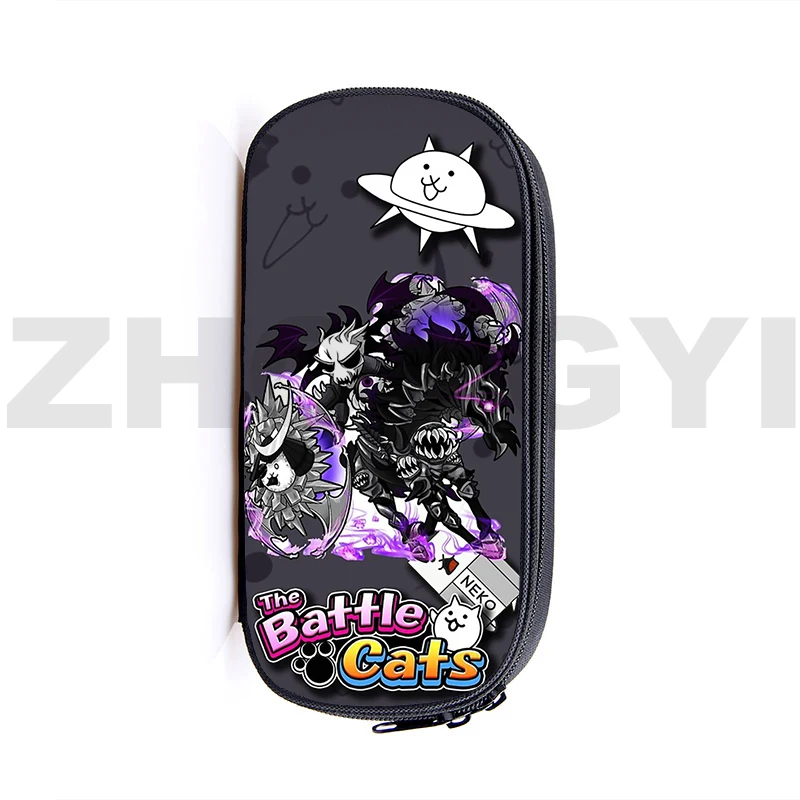 

3D карандаш с надписью «Game The Battle Cat», школьный мультяшный пенал, сумка для хранения канцелярских принадлежностей, ежедневная сумка для туалетных принадлежностей, сумка для макияжа с изображением сражений