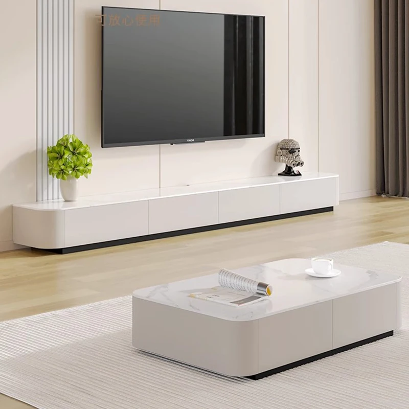 

Coffee Tables Modern Tv Stands Luxury Living Room White Tv Table Entertainment Combination Muebles Organizador Bedroom Furniture