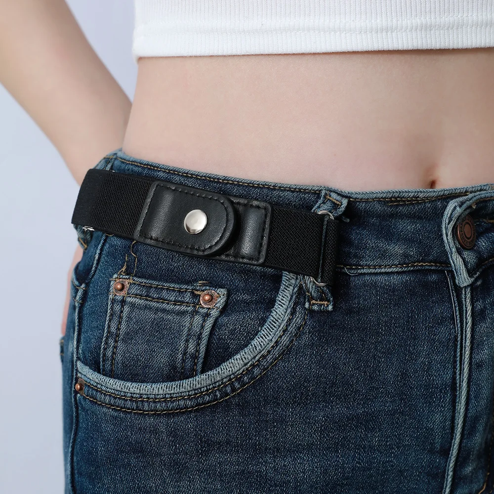Osynligt bälte för jeans, justerbart elastiskt bälte utan spänne_voghion.com