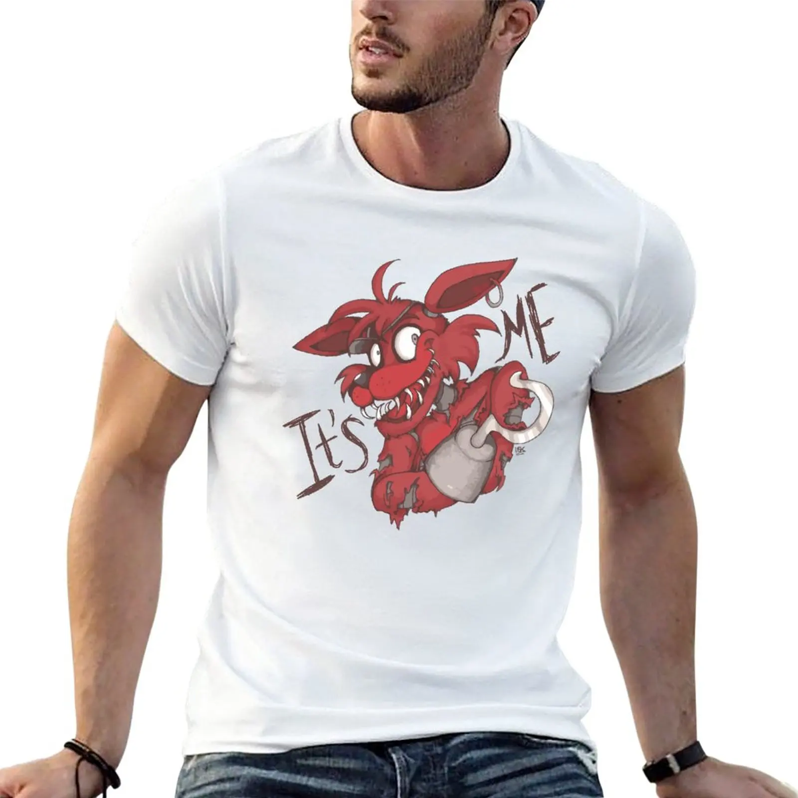 Foxy-It'S Me T-Shirt Taglie Forti Summer Top Anime Cute Top Abbigliamento Uomo