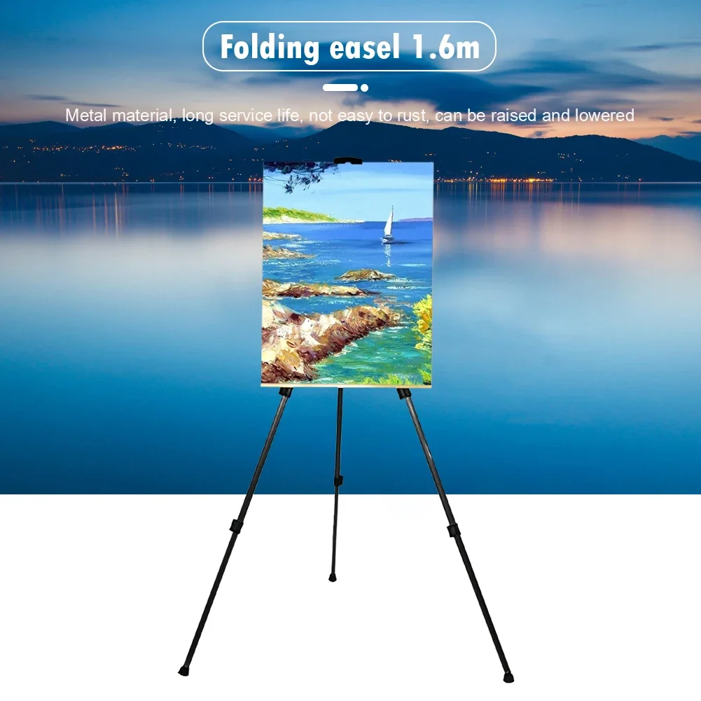 Sketch Easel Portable Metal 63 Inch Adjustable