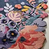 Living Room Flower Design Carpet Bedroom Decor Pastoral Art Designer Handmade Custom Floor Mat Irregular Moss Rug Decoration 5