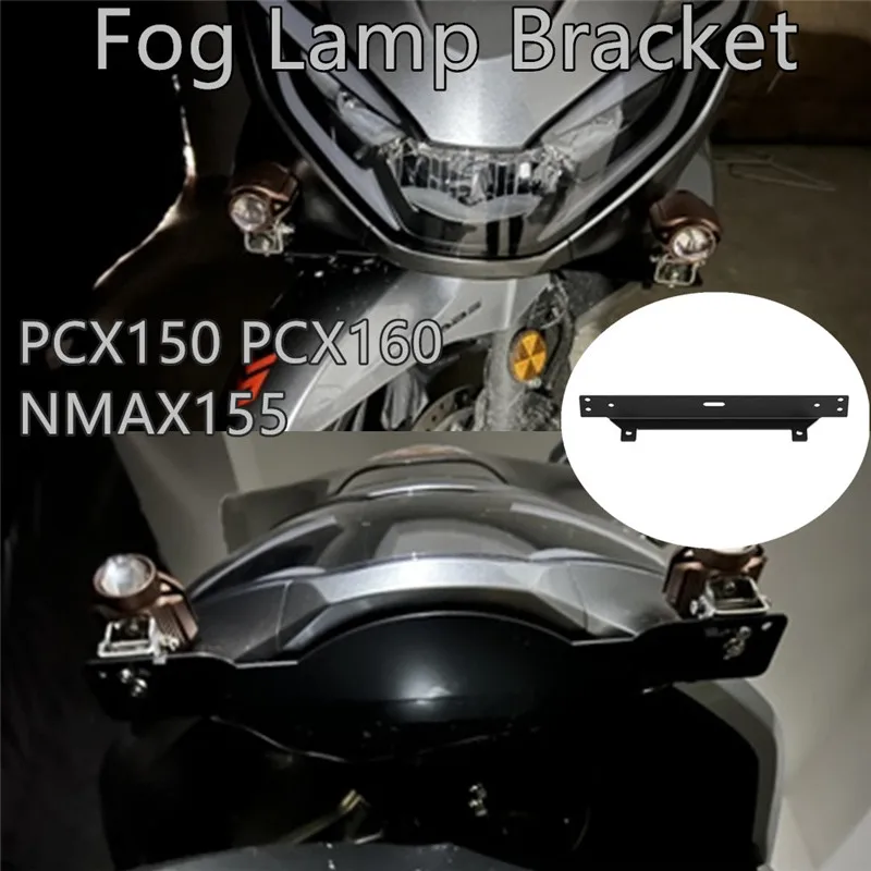

For YAMAHA PCX150 PCX160 2019-2023 21 22 2023 NMAX155 Motorcycle Fog Light Led Bracket Auxiliary Lights Holder Support