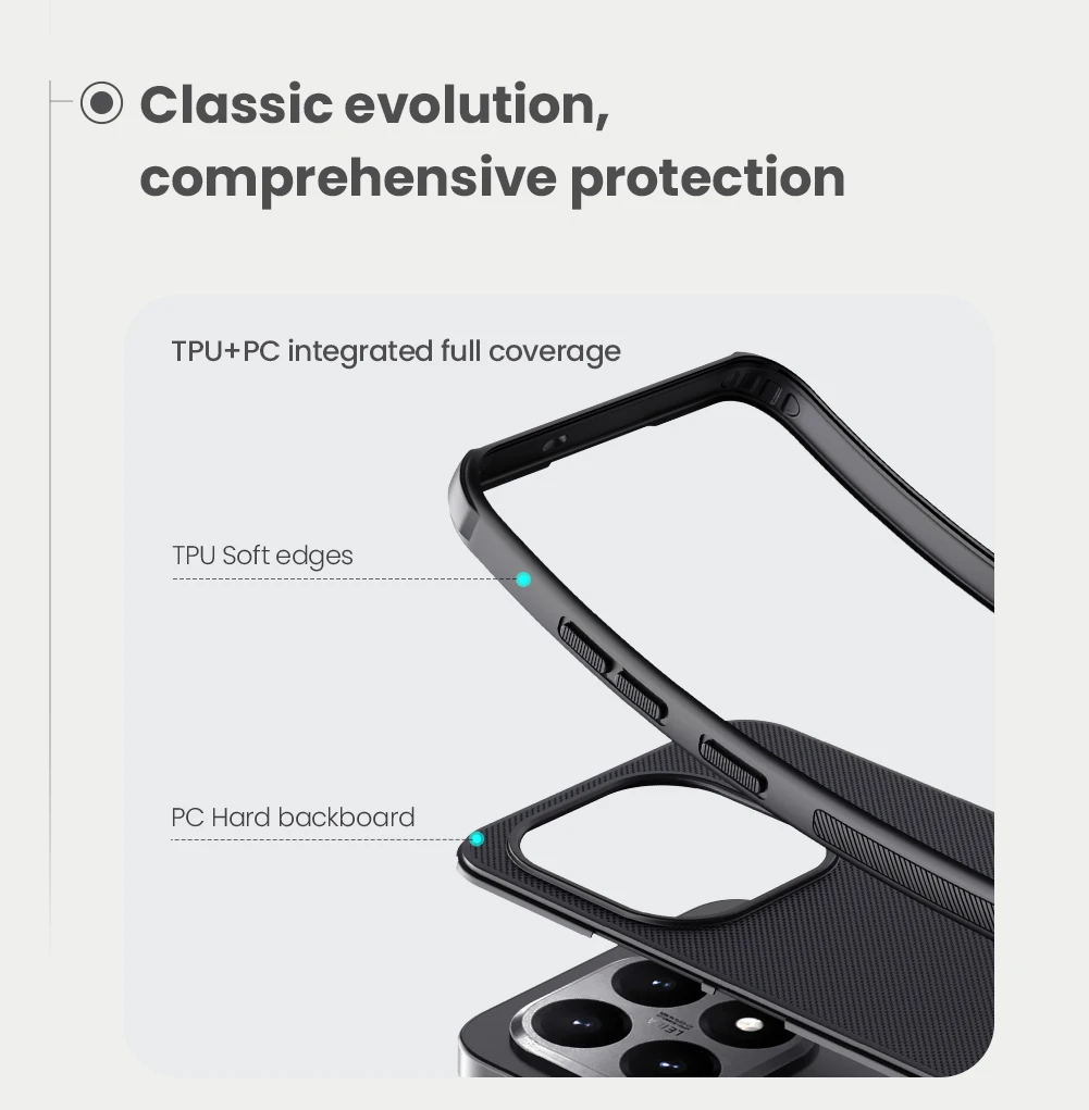NILLKIN Super Frosted Shield Case with Injection Molding and Anti-Skid Design