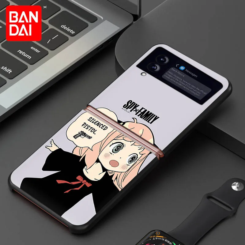 samsung galaxy flip3 case Phone Case For Samsung Galaxy Z Flip 3 5G zflip Black Hard Case Spy X Family Manga Printing Protection Cover For Z Flip3 zflip3 case for galaxy z flip3