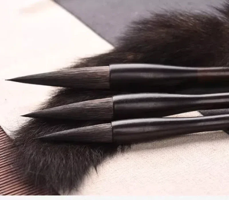 Maus Whisker Pinsel Set Chinesische Kalligraphie Pinsel Stift Chinesische Malerei Pinsel Geistliche Skript Kursive Skript Ratte Whisker Pinsel – Detail 10