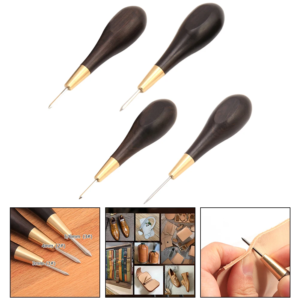 

1Pcs Leather Sewing Diamond Awl Handmade DIY Sewing Tool Leather Craft Tools For Leather Working/Paper Making/Fabric Sewing