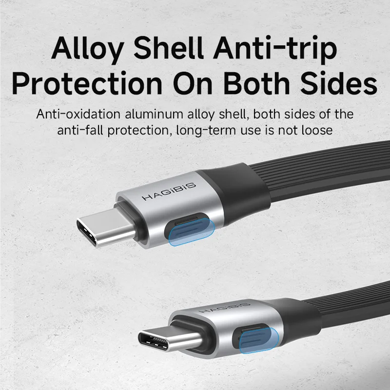 Hagibis Short USB C to USB C Full Function Cable USB4 V2 Date Cable 80Gbps 8K PD 240W Cord for Thunderbolt 4/5 iPhone Laptop SSD