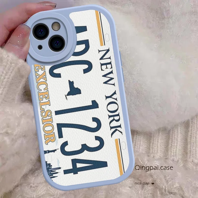 Capa de Celular Retro Engraçada com Número de Placa de Licença para iPhone 4 Capa de Celular Retro Engraçada com Número de Placa de Licença para iPhone