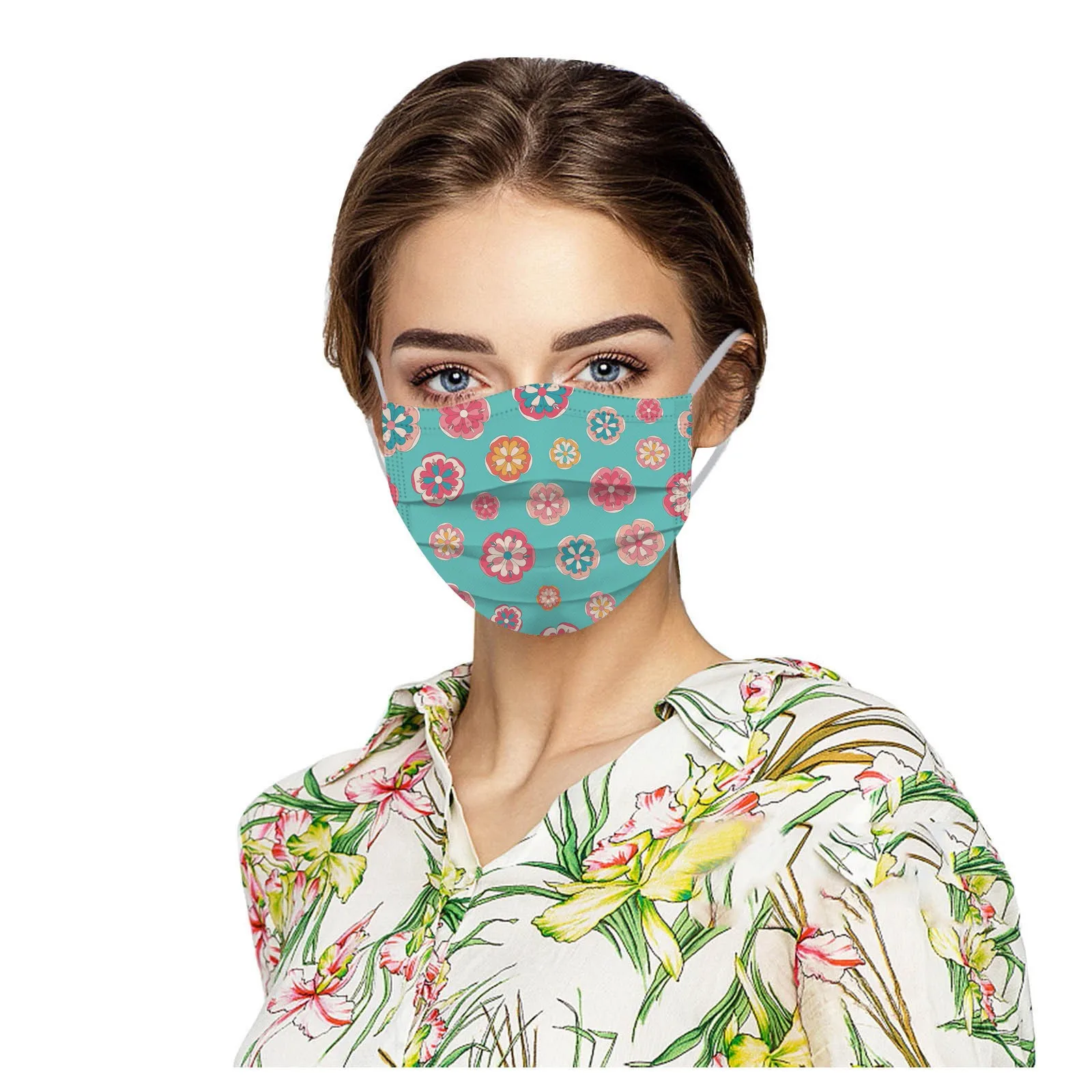 Adult  Women Man  Disposable Face Mask Industrial 3ply Ear Loop 50pc Mask Mascarillas Desechables Disposable Mouths Covers 6